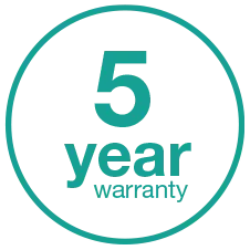 Five-year Warranty with Long-term Supply Assurance