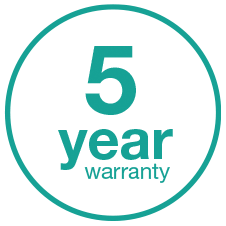 Five-year Warranty with Long-term Supply Assurance