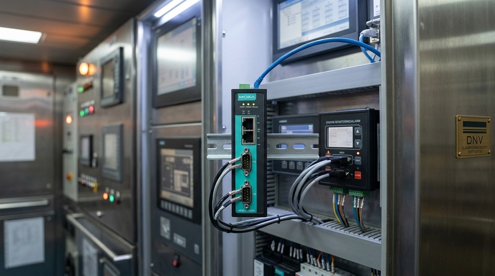 Moxa NPort IA5000A - redundant power, RS-232/422/485, ATEX/Class I Div 2, -40 to 75°C