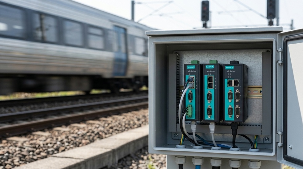 Moxa NPort industrial device server - rugged design withstands vibration, temperature swings, electrical noise